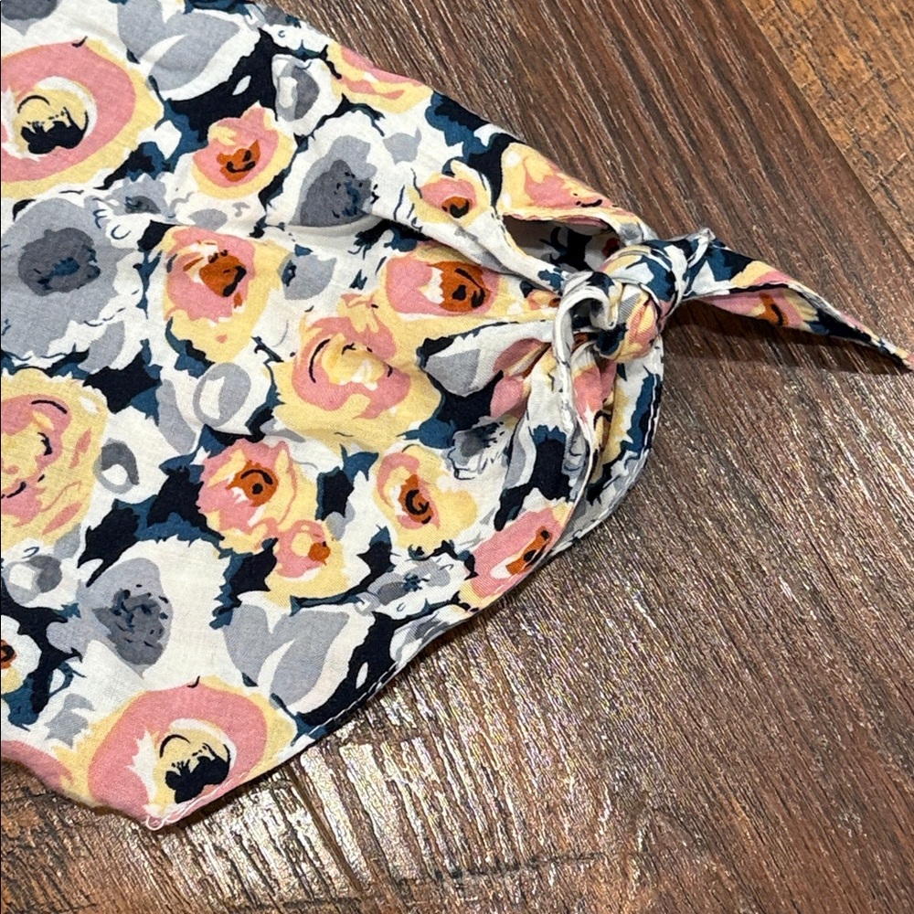 DownEast Floral Midi Dress with Navy Accents - Picture 7 of 9